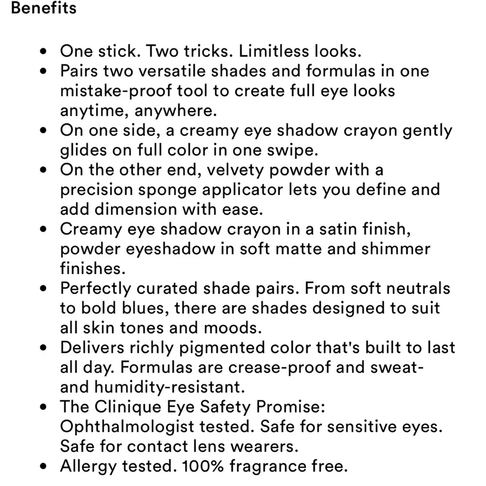 Clinique High Impact Shadow Play Shadow + Definer Eyeshadows